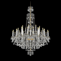 Lustre européen en verre bohème de grande taille, chromé, luminaires suspendus K9