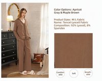 Ensemble de Nuit Élégant et Doux pour Femme, Teinture Réactive, Palette de Couleurs Intemporelles, Étiquette Personnalisée OEM, Vente en Gros, pour le Sommeil et le Confort