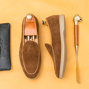 Vendita all'Ingrosso Nuove Scarpe da <span class=keywords><strong>Uomo</strong></span> Primavera Estate in Pelle Scamosciata Effetto Ghiaccio con <span class=keywords><strong>Tacco</strong></span> Inclinato, Scarpe da Barca Stile Yacht, Mocassini Casual da <span class=keywords><strong>Uomo</strong></span> - Product Image 1