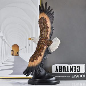中国製 レトロなシミュレーションイーグル樹脂製置物 動物オーナメント ホームオフィス装飾用 - Product Image 3