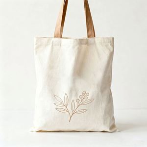 Merry Christmas Large Plain Blank <b>White</b> Custom Print Canvas <b>Bag</b> Reusable Tote Shopping Canvas Cotton <b>Bag</b> With Logo - Product Image 1