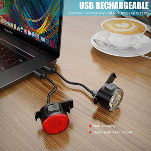 Mới Nhất Leo Núi Xe Đạp Ánh Sáng Phía Trước USB Có Thể Sạc Lại Không Thấm Nước Xe Đạp Thiết Bị Với Bốn Có Thể Điều Chỉnh Đêm Cưỡi Đèn - Product Image 6