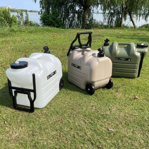 Tanque de Agua Portátil Plegable de 28L, Resistente al Agua IPX-5, con Ruedas y Grifo, para Montar en el Auto, Ideal para Camping, Suministro Directo de Fábrica - Product Image 1