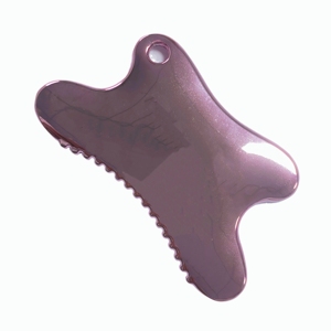Planche Gua Sha irrégulière en alliage de zinc métallique avec dents de massage pour les soins du visage et du corps - Product Image 3