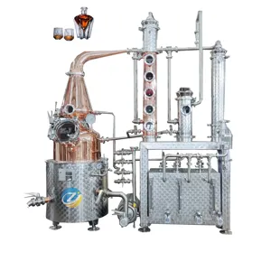 ZJ 100L Still Alcohol Distillation Machine Whisky Rum Gin Distilling Equipment Vodka Brandy Spirit Distiller