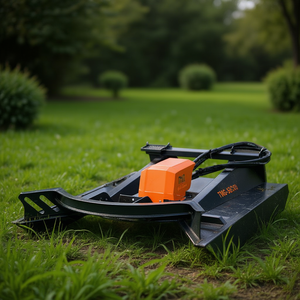 Tmg 60 Inch Brush <b>Cutter</b> Steel Open Front Skid Steer <b>Mount</b> Universal 15-25 Gpm - Product Image 2