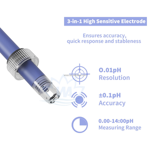 WEIAI Yüksek Hassasiyetli Masaüstü pH ORP/Sıcaklık Ölçer Toprak Gıda Süt Akvaryum Kozmetik Laboratuvar Su Analizörü Dijital pH Metre - Product Image 5