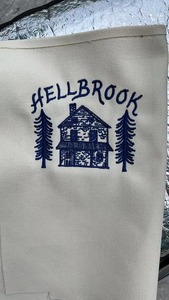 Embroidery Cotton Canvas Reusable Customized Letter Logo Two-Tone Accent Sporty Gusseted Tote <b>Bag</b> With Pocket - Product Image 6