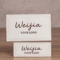 Étiquettes de marque en tissu tissé pour vêtements, étiquettes de nom cousues avec logo pour vêtements, sacs et chaussures