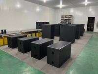 Système de sonorisation PA avec enceintes line array passives haute définition, double subwoofer de 18 pouces, 1200W/2400W, utilisation professionnelle en extérieur