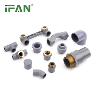 تركيبات أنابيب <span class=keywords><strong>PVC</strong></span> من IFAN بسعر جيد، مواد سباكة مخصصة الحجم من 1/2 بوصة إلى 2 بوصة، لون رمادي - Product Image 5
