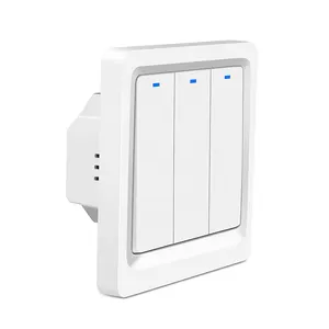Smart Life/Tuya APP Control Works with Alexa Google Home WiFi Smart Light Switch Push Button Switch