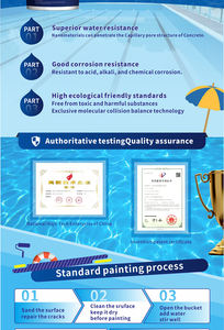 Piscina in cemento piscina acqua parco tetto acrilico impermeabile rivestimento subacqueo piscina epossidica vernice rivestimento fabbrica di rivestimento mediante spazzolatura - Product Image 6