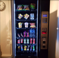 Distributeur Automatique TCN Petit Froid Boissons Mini Combo Snacks et Boissons SDK Gestion Cloud 5 Pouces Options de Paiement Multiples