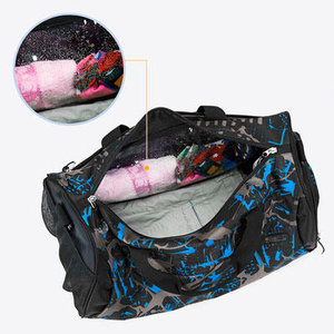 Geometric Sports Fitness <b>Bag</b> Travel Wet Dry Separation <b>Training</b> Cylinder Yoga <b>Bag</b> Travel Duffel <b>Bag</b> Single Shoulder - Product Image 3