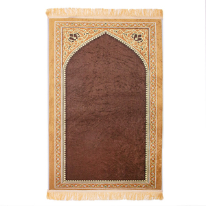 Tapis de Prière Islamique Doux Tendance pour Ramadan et <span class=keywords><strong>A</strong></span>ïd – Tapis Musulman de Maison - Product Image 1