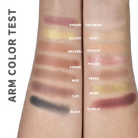 Palette de fards à paupières 14 couleurs personnalisées Palette de fards à paupières rose avec logo maquillage de fard à paupières à haute pigmentation