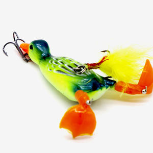 9.5cm14g Duc Leurres <span class=keywords><strong>Surface</strong></span> Tracteur Double Rotation Jambes avec 2 Crochets Threble <span class=keywords><strong>Surface</strong></span> Rotative Serpent Poisson <span class=keywords><strong>Brochet</strong></span> <span class=keywords><strong>Leurre</strong></span> De Pêche - Product Image 3