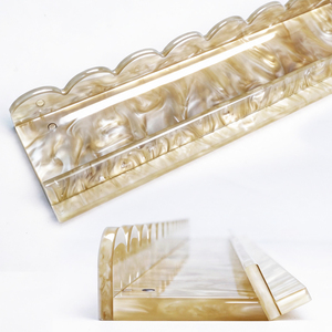 Regla de Mahjong Acrílica de Alta Calidad, Tipo Ondulado Magnético con Patrón de Perlas, 1 Juego de <span class=keywords><strong>4</strong></span> - Product Image 1