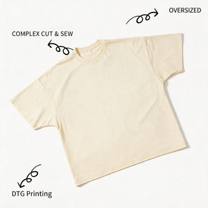 T-Shirt Personalizzata a Maniche Corte con Ottimo Ricamo e Stampa OEM, Abbigliamento <span class=keywords><strong>Anime</strong></span> di Marca, Streetwear Oversize 100% Cotone 220g, MOQ 1 - Product Image 2