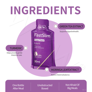 OKTW FastSlim, boisson liquide à saveur de raisin, coupe-faim, brûleur de graisse, perte de poids, boisson liquide orale minceur - Product Image 2