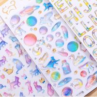 Forme personnalisée bricolage Scrapbooking autocollant époxy décoration planète cristal colle autocollant époxy 3D