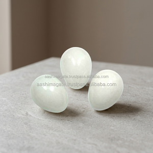 Huevos de Ágata Blanca Hechos a Mano al por Mayor, Piedras Naturales, Cristales Artesanales, Rocas de Reiki, Minerales, Gemas, Jade, Feng Shui - Product Image 2