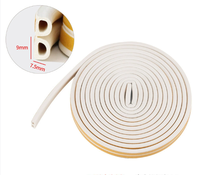 Cinta de Sellado Autoadhesiva de Espuma EPDM, Impermeable, Aislante Acústico, de 5 Metros, para Puertas