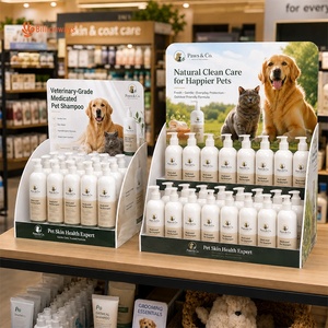Présentoir personnalisé en PVC de 5 mm pour shampoing pour animaux de compagnie, présentoir pour shampoing pour chiens, pour produits de toilettage pour animaux de compagnie, <span class=keywords><strong>magasin</strong></span> de détail - Product Image 1