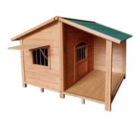 Chien en bois maison jardin extérieur chiot abri Animal cabane luxe bois grand chien chenil fabrication chinoise résistant aux intempéries