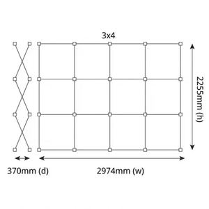 Aluminum <b>Frame</b> Collapsible Fabric Stand SEG Advertising Light Box Backlit Pop up Display Backdrop Exhibition Stand - Product Image 3