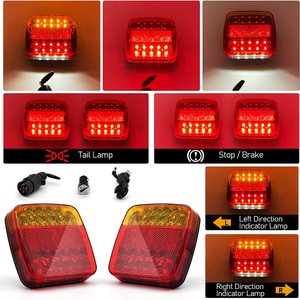 Kit d'éclairage LED magnétique sans fil rechargeable 12V 24V étanche IP65 pour camions, camping-cars, remorques de bateaux, caravanes - Product Image 3