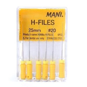 มานี เอช-ไฟล์ส 25 มม. # ชุดเครื่องมือทำรากฟันเทียมชนิดสแตนเลส 10-40 ชิ้น สำหรับการรักษาทางทันตกรรม - Product Image 5