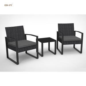 BHR <strong>2</strong> <strong>Seater</strong> Balcony Furniture <strong>Rattan</strong> <strong>Bistro</strong> <strong>Set</strong> Garden Backyard Outdoor Chat Patio Furniture <strong>Bistro</strong> <strong>Set</strong> - Product Image 2