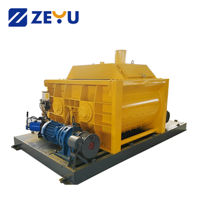 ZEYU JS500 Heavy Duty Twin-Shaft Concrete Mixer 500L 0.5m Capacity <strong>25m</strong>/h Output Motor Powered Batching Plant Construction High - Product Image 2