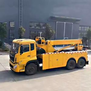 Tout nouveau camion diesel de naufrageur de rotateur de remorquage de véhicule de récupération de route de 20ton 6x4 à vendre - Product Image 3