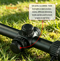Lunette de visée longue portée BoWei 10-60X50 SFIR SFP HD avec lentille optique, tube de 30 mm, éclairage rouge, mise au point latérale, pour la chasse et la tactique