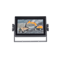 Moniteur de voiture LCD IPS 7 \ "sur mesure 4 CH AHD/CVBS Entrée 4 Split avec contraste élevé 0-15s Retard d'aide à l'inversion