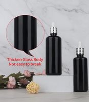 Bouteilles en verre vides de forme fantaisie pour cheveux Yoni Oil Logo personnalisé bouchon en plastique compte-gouttes pour la croissance des cheveux sérigraphie cosmétique Yixin
