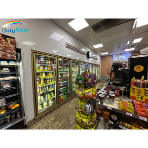 Certifié NSF et ETL Promenade dans une glacière et un congélateur pour supermarché et cave à bière avec <span class=keywords><strong>porte</strong></span> en verre - Product Image 1