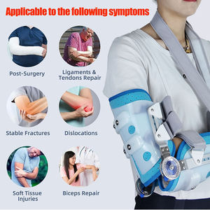 Dài khuỷu tay cú đúp có thể điều chỉnh khuỷu tay Immobilizer nẹp chấn thương Hỗ trợ ROM Immobilizer cánh tay cú đúp cho thể thao phẫu thuật chấn thương phục hồi - Product Image 5