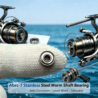 Roulement à vis sans fin en acier inoxydable Smr83zz 3x8x3mm Abec-7, anti-corrosion, résistant au vent et à l'eau salée