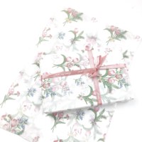 Papier de soie enduit de résine anti-graisse à motif de tulipes de Pâques, 17 g/m², pour le quilling, l'art, la couverture de journal fait main, le découpage et l'artisanat