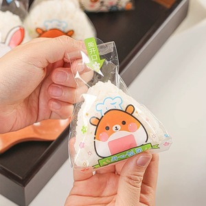 Sacs japonais jetables BOPP Triangle Onigiri <span class=keywords><strong>de</strong></span> qualité alimentaire <span class=keywords><strong>Film</strong></span> d'emballage en plastique <span class=keywords><strong>de</strong></span> qualité alimentaire <span class=keywords><strong>sac</strong></span> OPP pour Onigiri - Product Image 5
