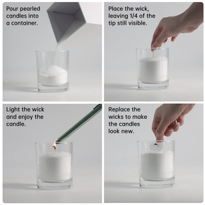 Nhà máy cung cấp thùng chứa nguyên liệu làm nến, nến ngọc trai, nhãn mác tùy chỉnh, sáp cát, bán buôn - Product Image 6