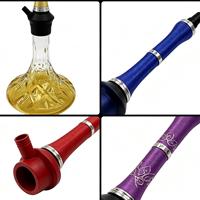 Chicha de style européen et américain moderne, design élégant, en aluminium jaune, avec boîtier en verre, finition miroir, écologique, durable, coffret cadeau