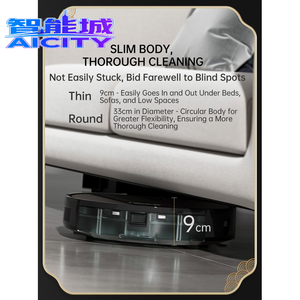 หุ่นยนต์ทำความสะอาดบ้านควบคุมด้วยเสียงอัจฉริยะ หน้าจอ OLED ระบบปฏิบัติการ Android สำหรับใช้ในโรงแรม แบตเตอรี่ EU หุ่นยนต์กวาดพื้น Sweepinglon - Product Image 2