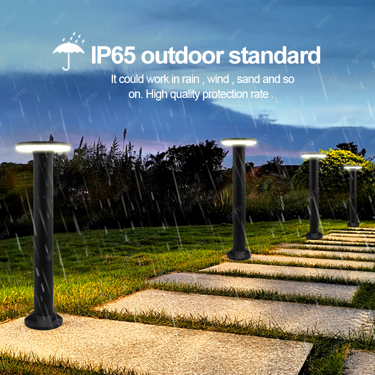 12w Waterproof Ip65 Modern Outdoor Garden Led Landscape Lighting Path Standing Led Garden Light Bollard Light