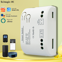 Module de relais de télécommande intelligent WiFi 1CH AC 85-250V, contrôleur d'automatisation universel, compatible avec Tuya et Alexa Google