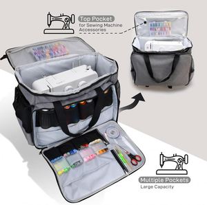 BSCI Factory Portable <b>Sewing</b> <b>Machine</b> Accessories Tote <b>Bag</b> Airline Approved Shoulder <b>Sewing</b> <b>Machine</b> <b>Bag</b> - Product Image 4